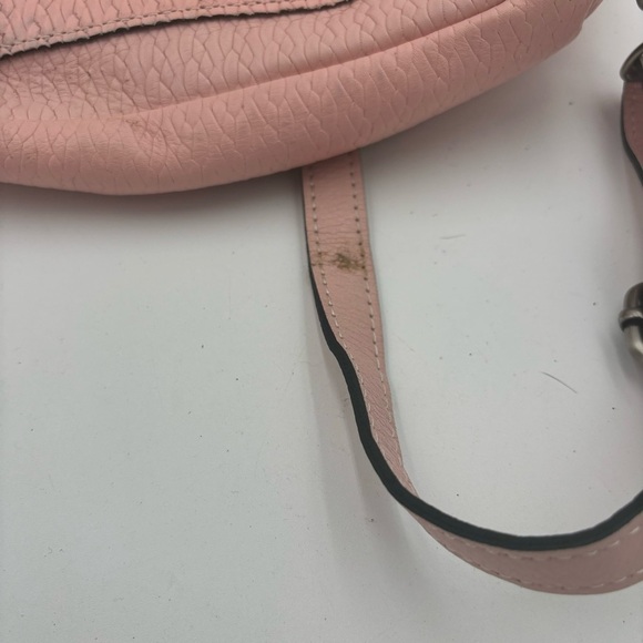 Patricia Nash Women’s Pink Leather Tooled Luzille Embossed Backpack